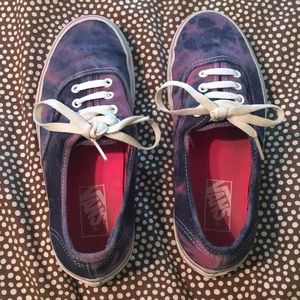 Tie Dye/ Acid Wash Authentic Vans